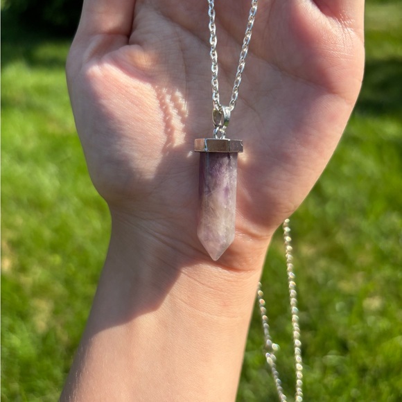 Handmade amethyst crystal necklace✨💜🔮 - Picture 2 of 4